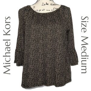 Michael Kors - Animal Print Blouse - Size Medium